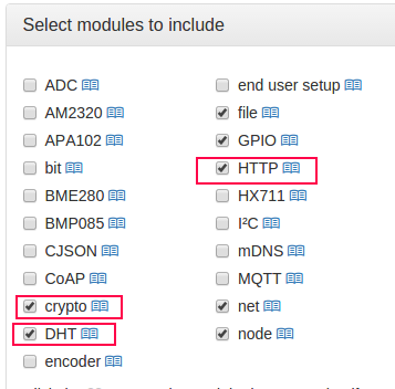 Make sure HTTP, Crypto and DHT are selected in your custom build.