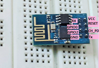 ESP8266 module pin layout