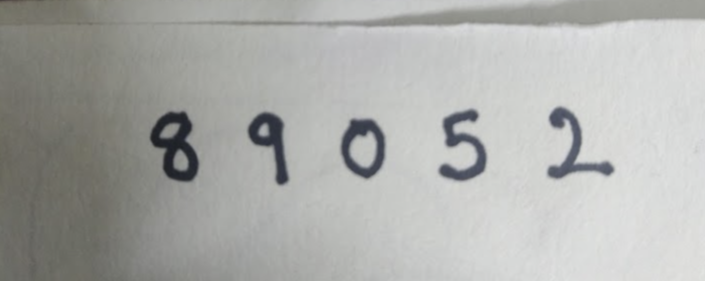 The handwritten digits image used as input